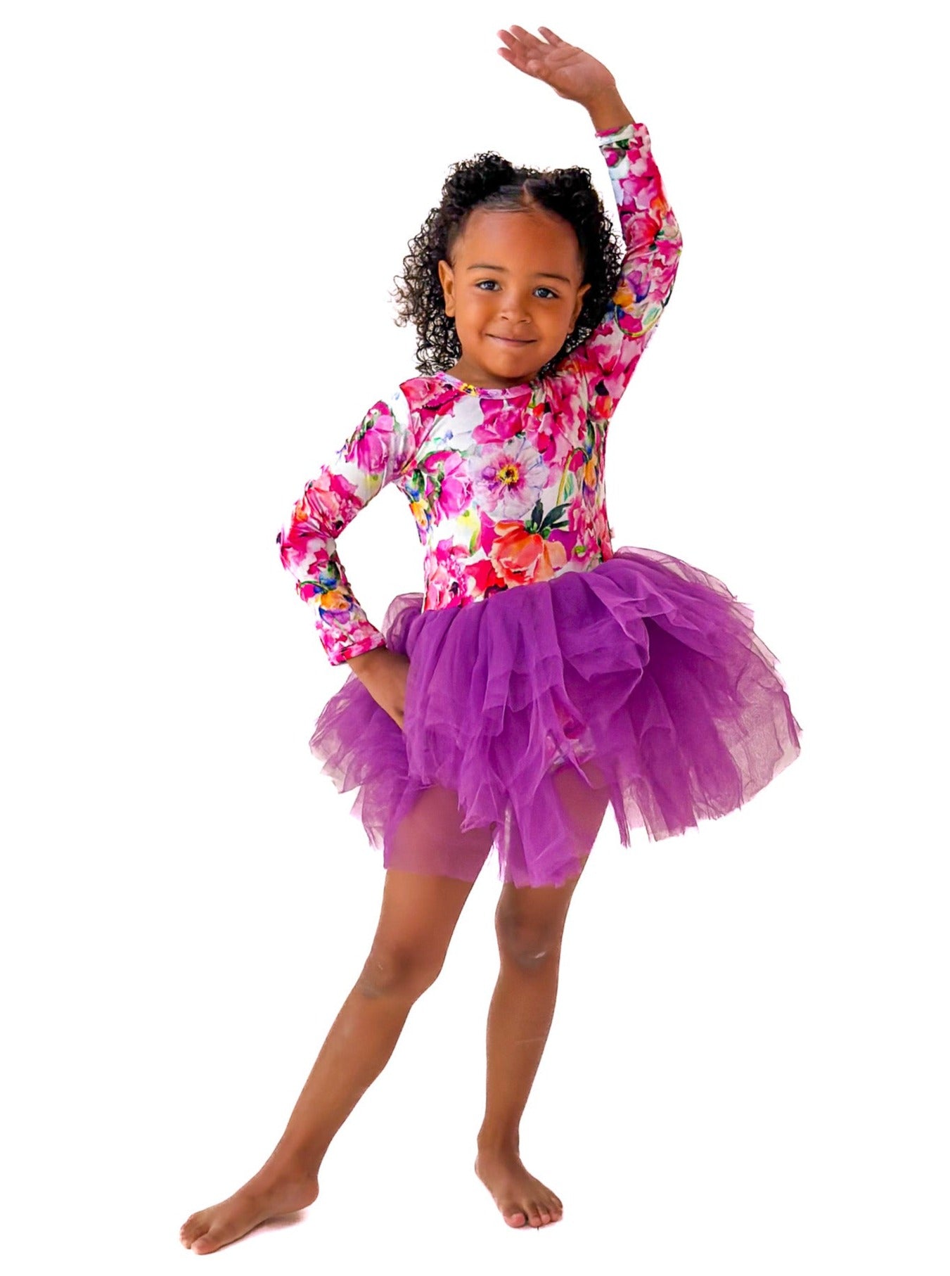 I Lilac You Tutu Dress Baby Infant Toddler Tutu Party Dress Vibrant Floral Patterns scoots